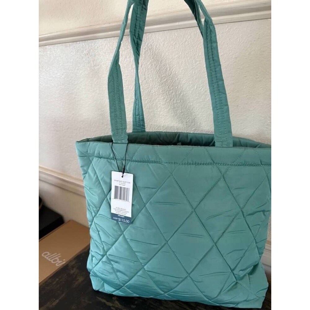Vera Bradley Small North South Tote Handbag  Beryl Green-NWT